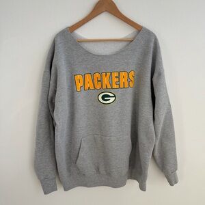 Green Bay Packers NFL Off the Shoulder Sweatshirt